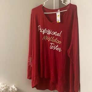 Christmas sleeping shirt size 2x